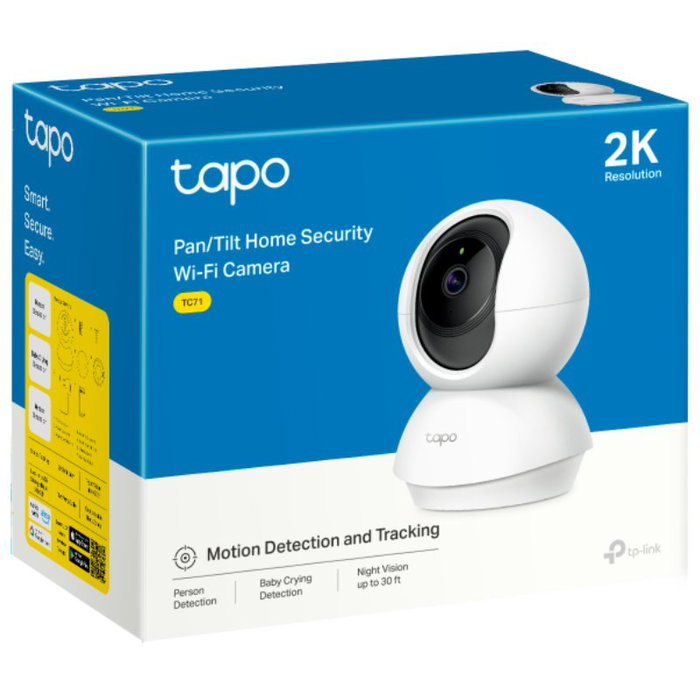 TP-Link Tapo TC71 Cámara de Vigilancia Wi-Fi 2K con Movimiento 360º TP-Link Tapo TC71 Cámara de Vigilancia Wi-Fi 2K con Movimiento 360º